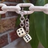 Dice earrings