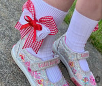 Image 2 of Ankle gingham socks 