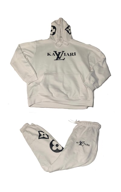 Image of KALVIARI FAUX ORIGINAL SWEATSUIT WHITE