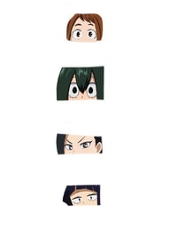 My Hero Class 1A Girls Sticker pack