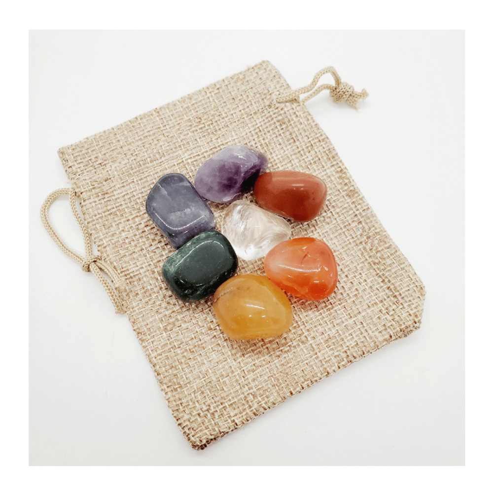 Image of Chakra Healing Sets with Selenite Charging Plate