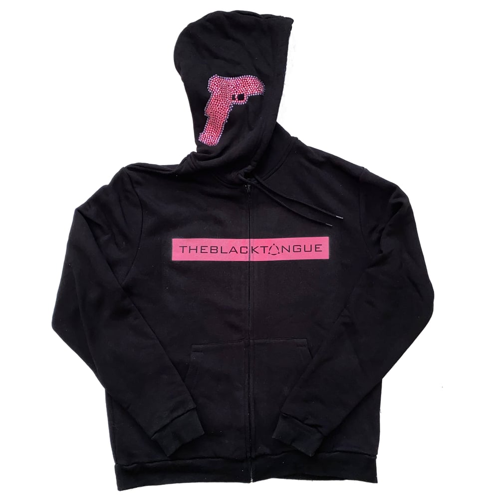 Image of PROTECTION HOODIE PINK LOGO