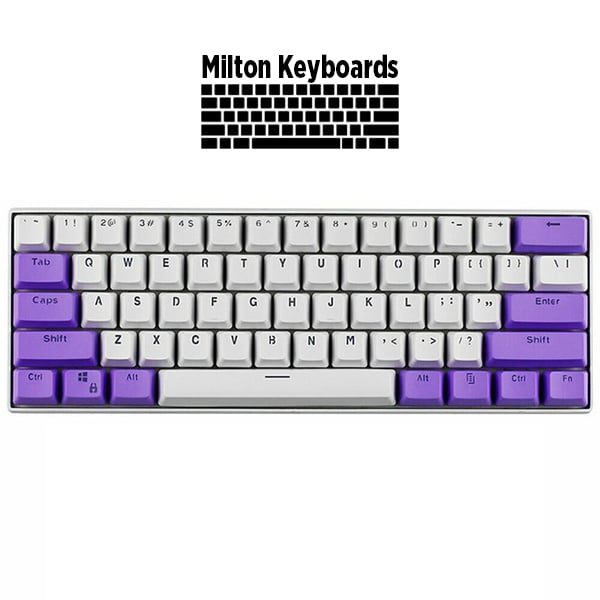 purple keycaps 60