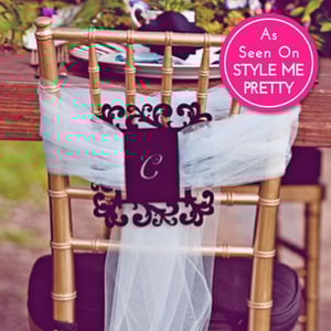 Image of Flourish Monogram Luxecut™ Chair Tie