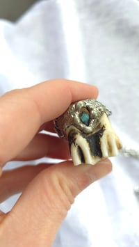 Image 3 of Baby cow tooth and opal 
