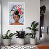 Nylah Cornflower Blue - Art Print