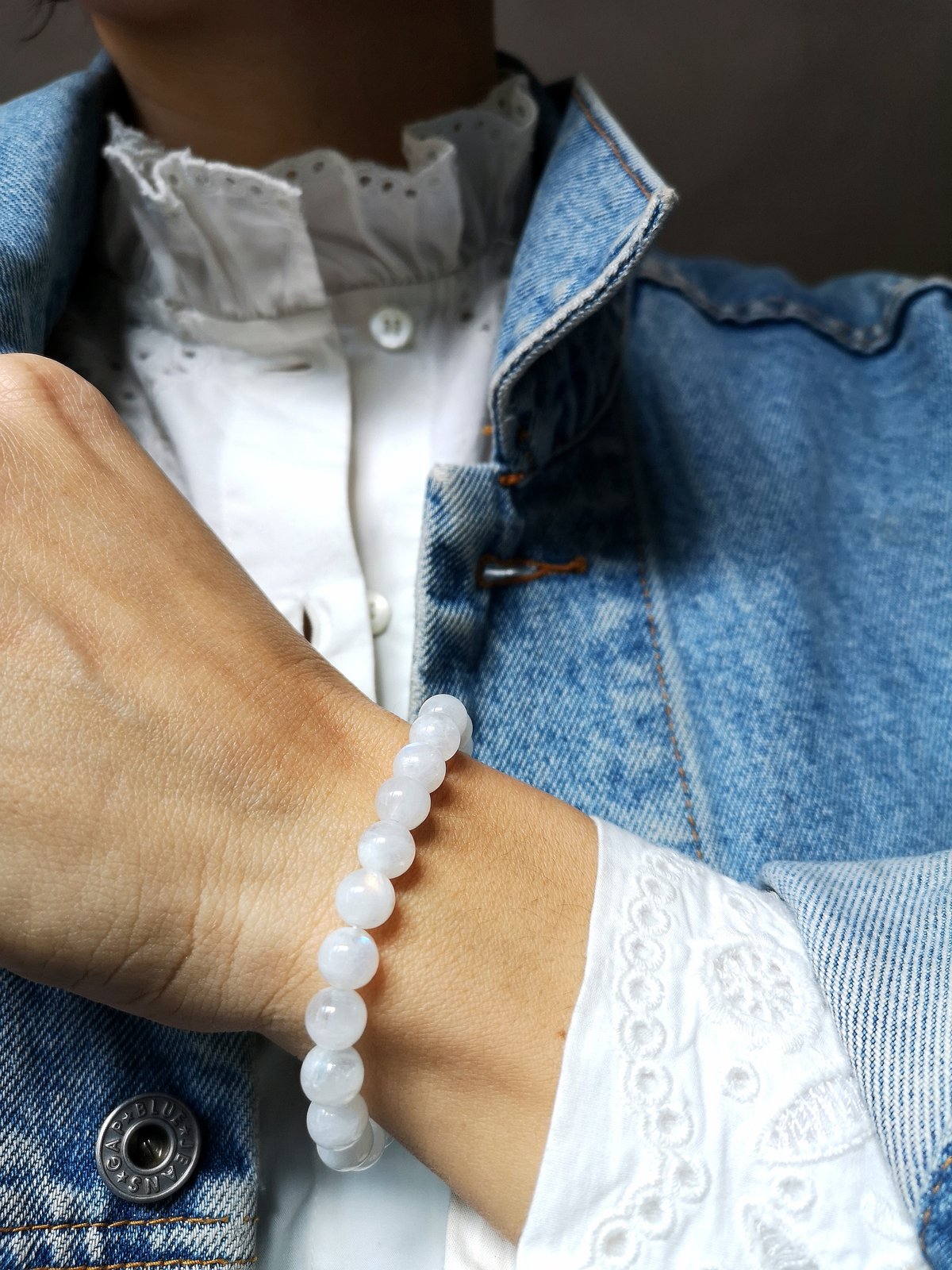 Bead Bracelet Moonstone | Buy Online Moonstone Bracelet – AEORA ROCKS INDIA  -Healing Crystals superstore