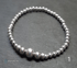 Esme sterling silver round and flat bead bracelets  Image 2