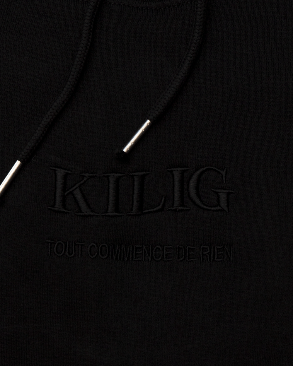 Image of HOODIE NOIR - TOUT COMMENCE DE RIEN