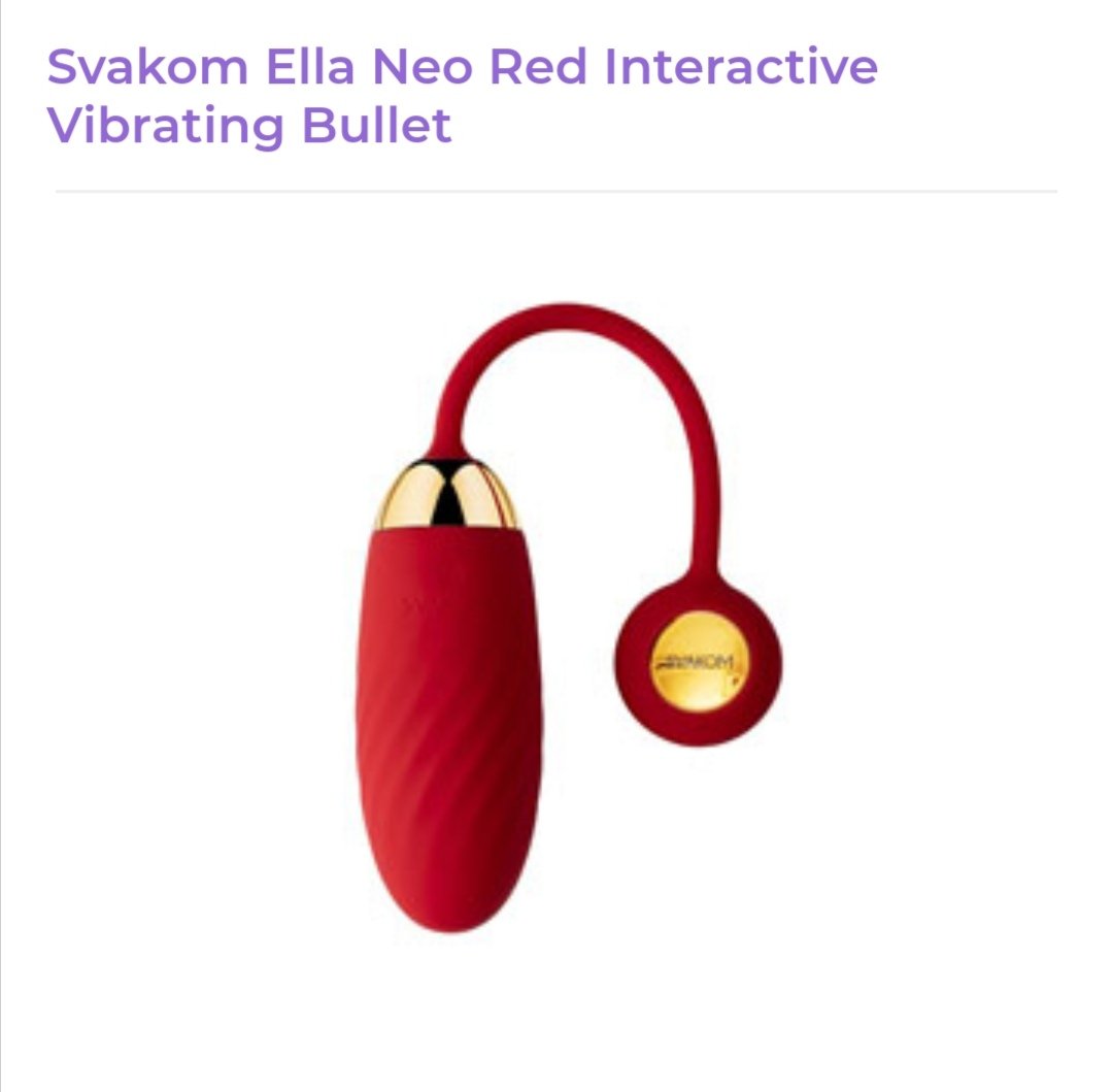 Image of Svakom Ella Neo Red Interactive Vibrating Bullet