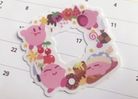 Image 1 of Kirby Dessert Clear Vinyl Sticker