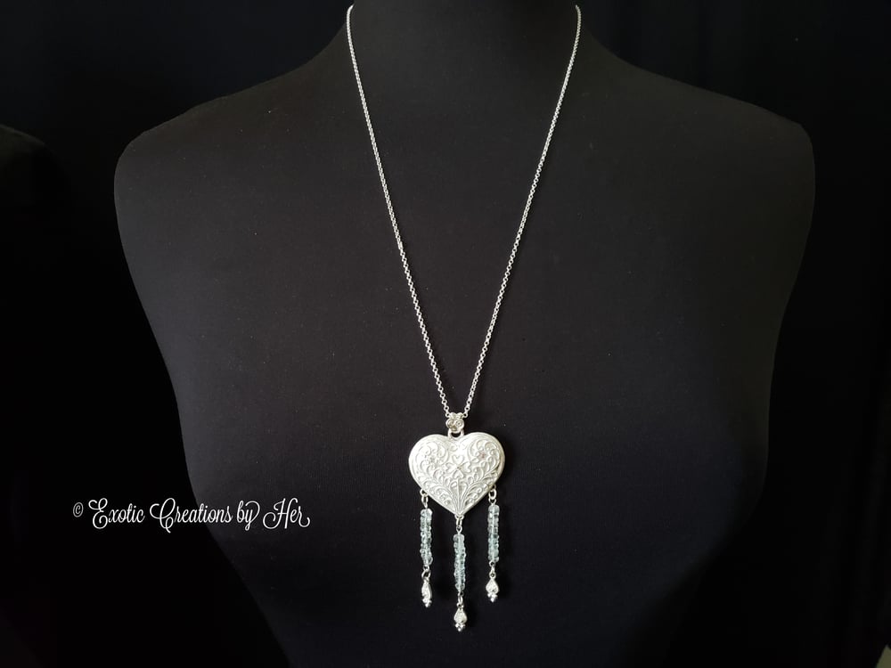 PH124 tourmaline Heart Necklace