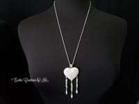Image 2 of PH124 tourmaline Heart Necklace