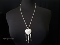 Image 2 of PH125 Pearl Heart Necklace