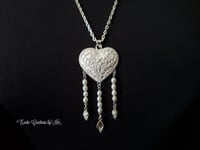 Image 1 of PH125 Pearl Heart Necklace