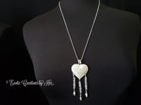Image 2 of PH123 rose quartz Heart Necklace
