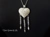 rose quartz Heart Necklace