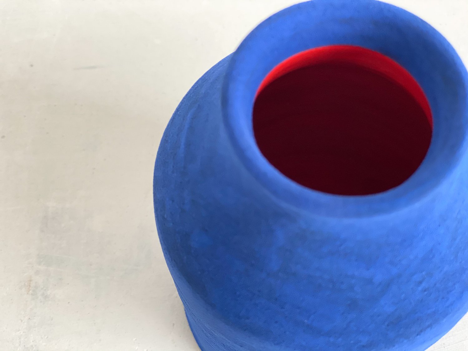 Image of Blue Square Bud Vase