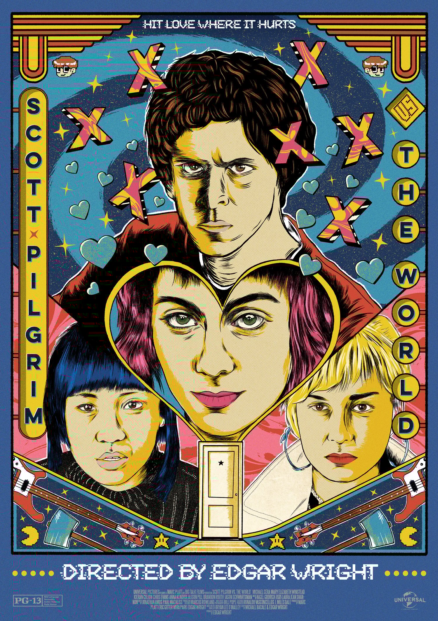 Scott Pilgrim Vs The World Alternative Film Poster