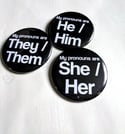 Large Pronoun Buttons | 2.25 inch