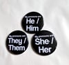 Large Pronoun Buttons | 2.25 inch