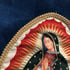 Blue Velvet Virgin De Guadalupe Tassel Cushion  Image 3