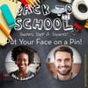 Face Pins - Back to School Teachers - 2.25" Inch 