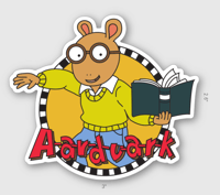 Image 3 of Rapping Arthur - Sticker