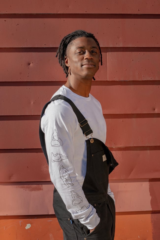 White Long Sleeve Blob Babe Tee