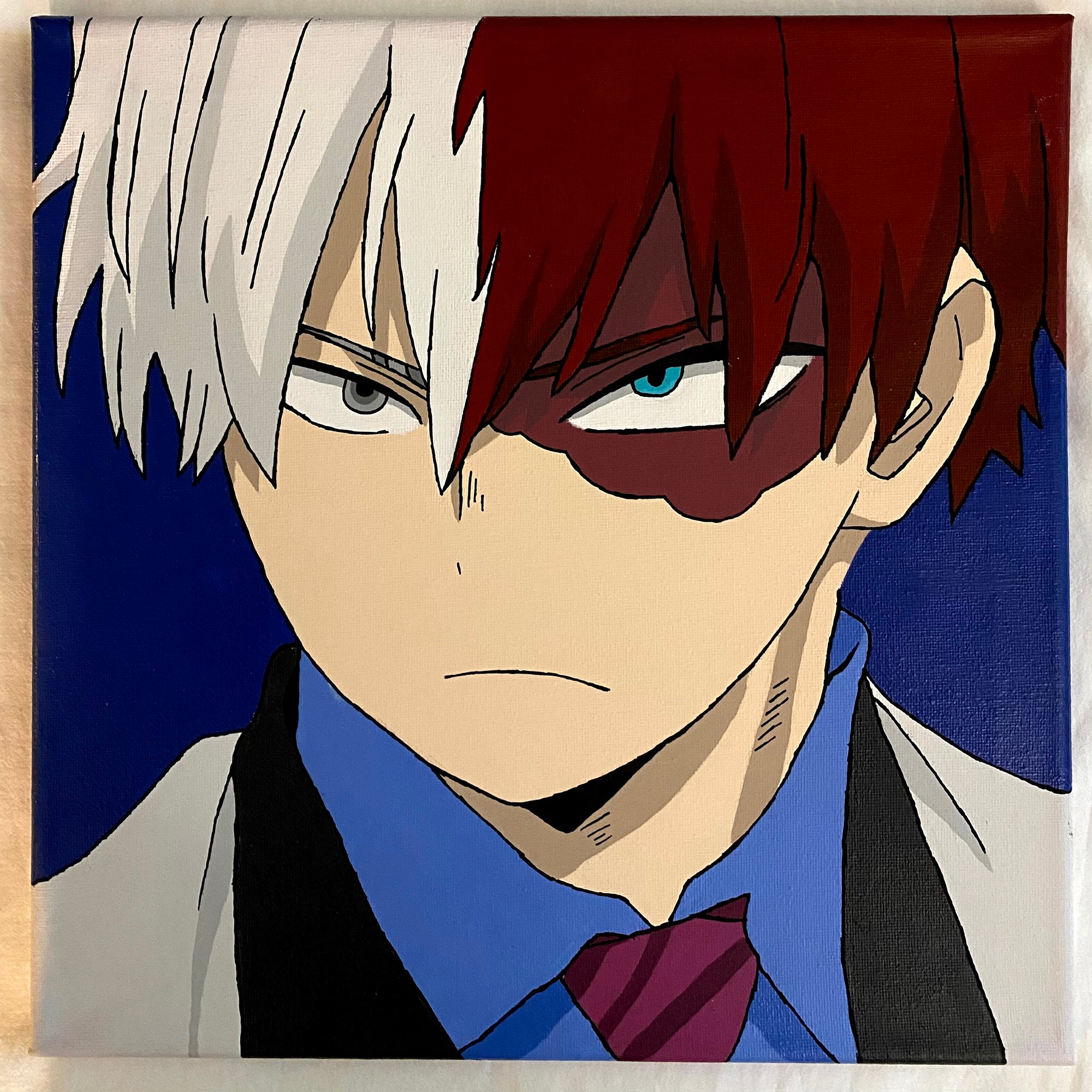 Image of Todoroki 12 x 12, Canvas Acrylic Painting