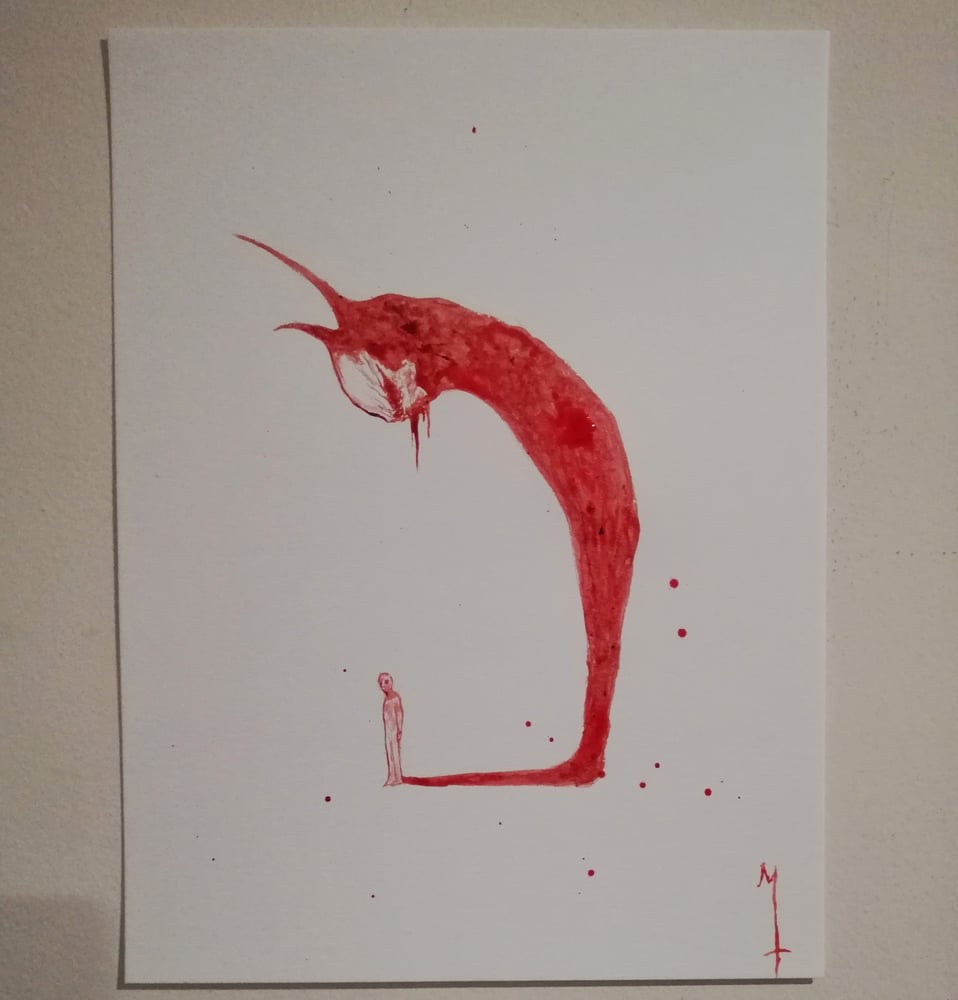 Original blood painting Giin Productions