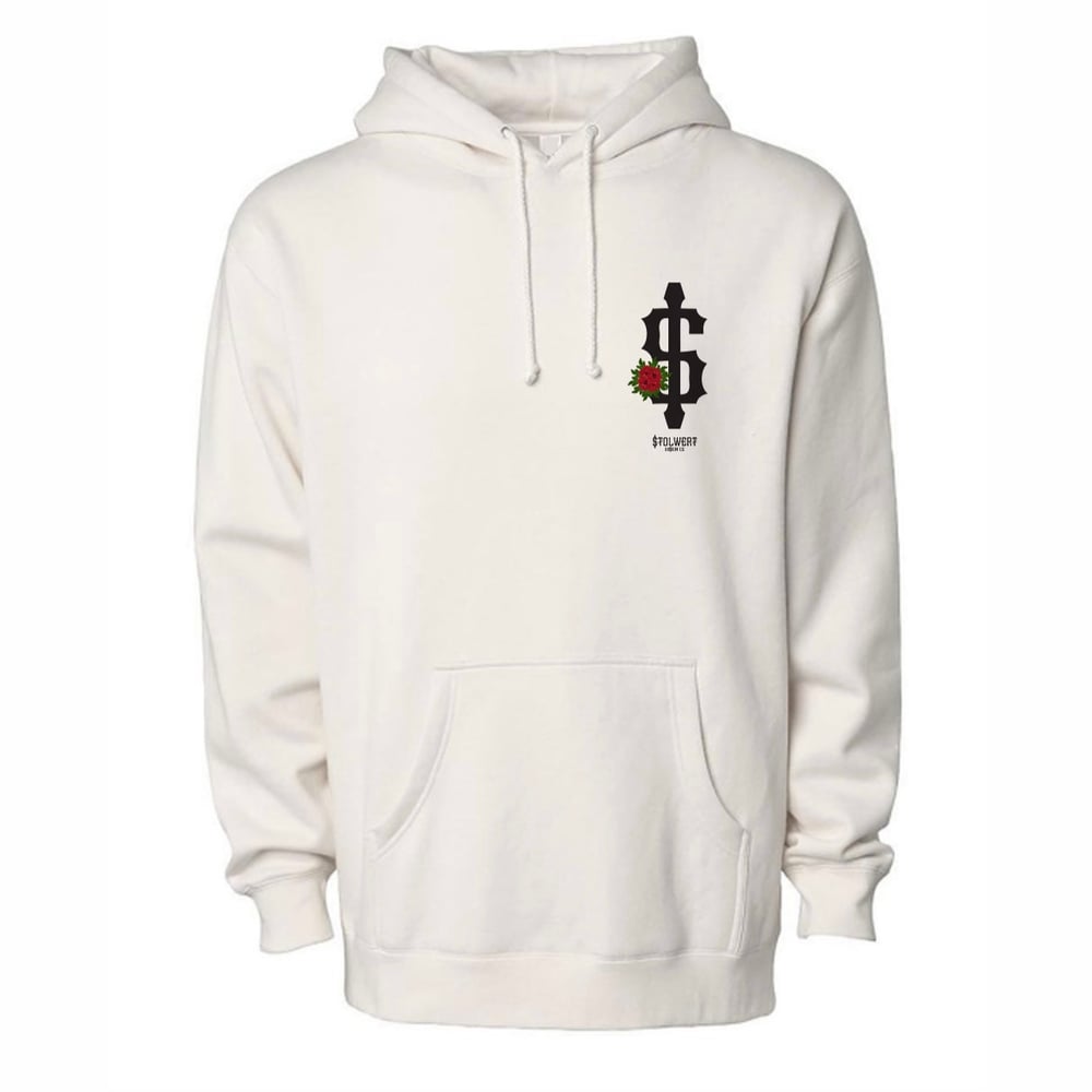 Image of ‘Bucco S City Flowers’ Heavyweight Pullover Hoodie