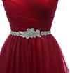 Burgundy Beaded Tulle New Style Prom Dress 2021, Tulle Party Dress