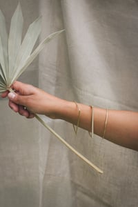 Image 1 of Minimal D bangle . Two styles to choose from