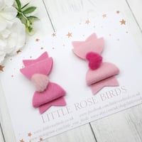 Image 1 of Oh So Sweet Fluffy Heart Bows