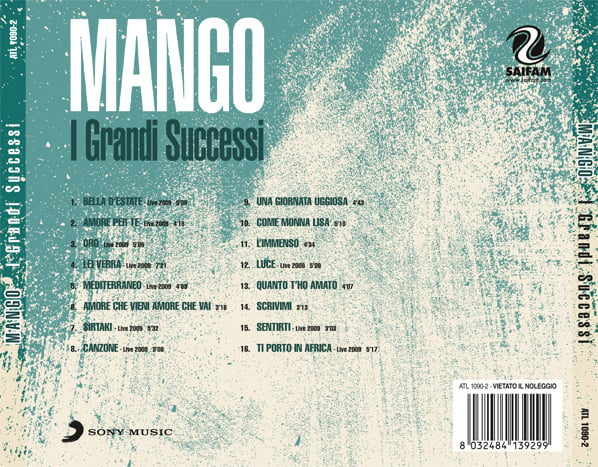 ATL1090-2 // MANGO - I GRANDI SUCCESSI (CD COMPILATION)