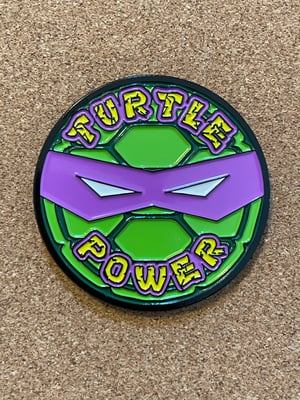Image of 2” TURTLE POWER PIN!! 5 BUYING OPTIONS