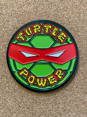 Image of 2” TURTLE POWER PIN!! 5 BUYING OPTIONS