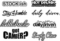 Image 1 of Stanced Decals