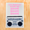 Boom Boom Greeting Card