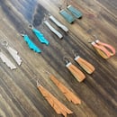 Image 3 of Genuine/Faux Leather Earrings