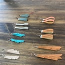 Image 4 of Genuine/Faux Leather Earrings