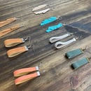 Image 5 of Genuine/Faux Leather Earrings