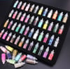  Set of 48 Mini bottles of nail decorations