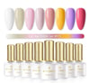 Spring shades gel Polish Collection 8 Pack