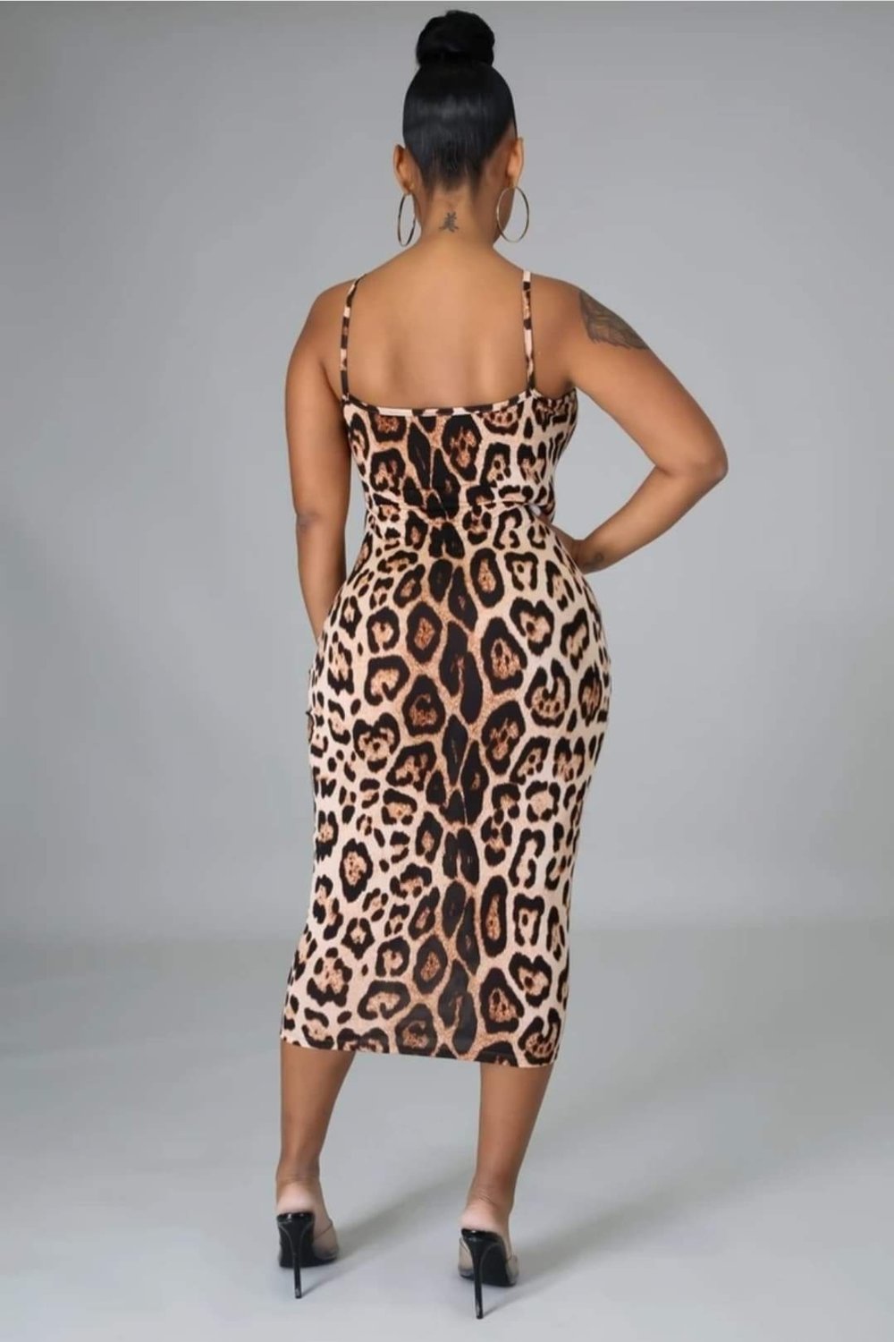 Animal Print Dress 2 piece Set