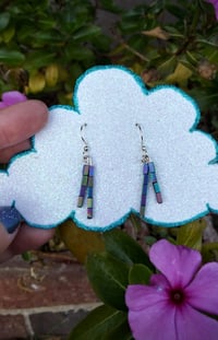 Image 2 of Rainbow hematite earrings 