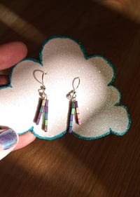 Image 3 of Rainbow hematite earrings 