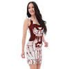 Red On White Owl Sublimation Cut & Sew Dress