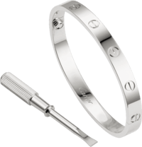 Silver love bracelet 